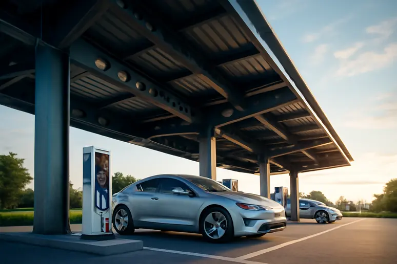 H-BEAM x EV Station PluZ: โครงสร้างเหล็กแกร่งเพื่อสถานีชาร์จ EV